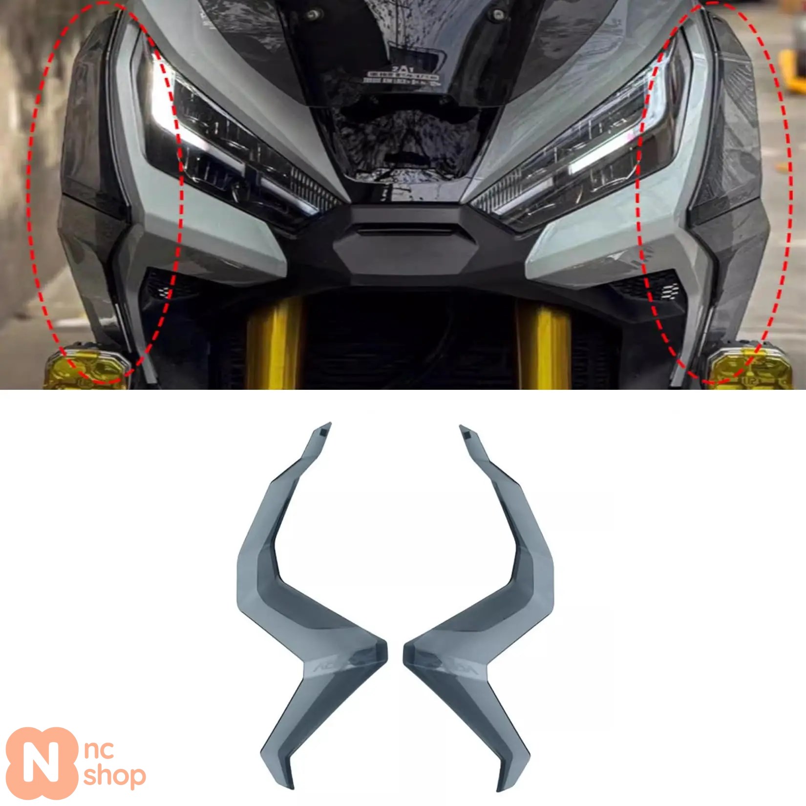 並行輸入品】 バイクサイドフェアリングウィング ホンダ用 750 X-ADV