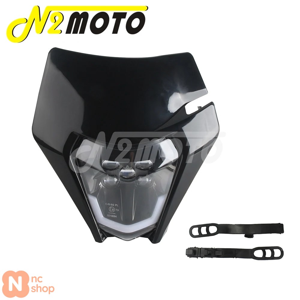 ダートバイク モトクロス ヘッドライトマスク E8 LEDヘッド