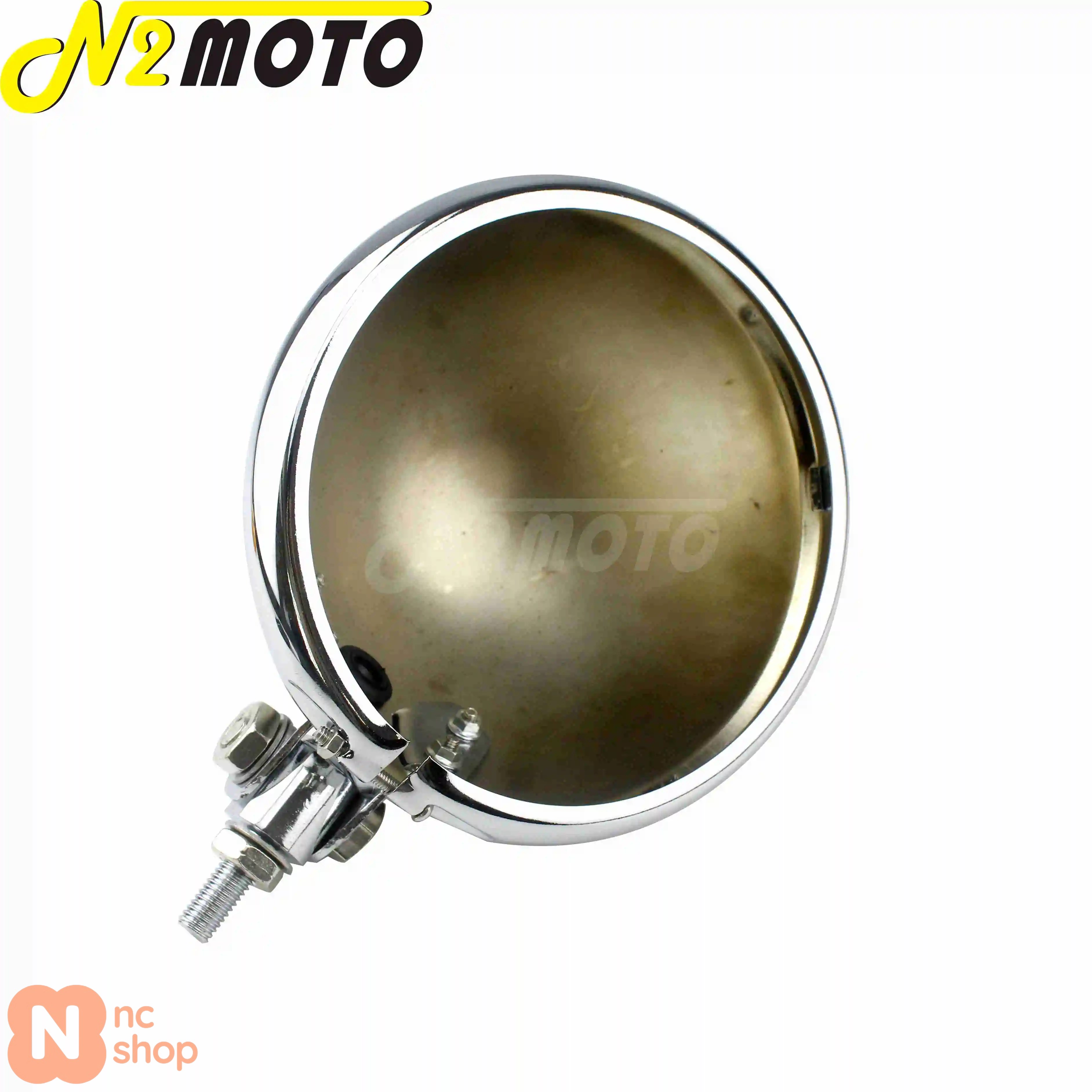 並行輸入品】 クロムメッキ仕上げ 5.75インチ バイク用LEDヘッドライト