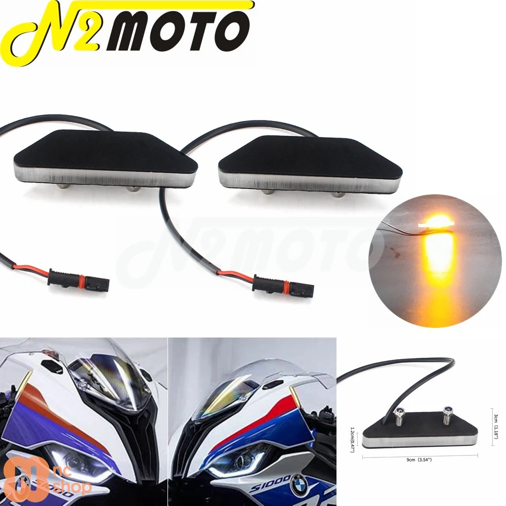並行輸入品】 バイクフロントミラーブロックオフLEDウィンカー