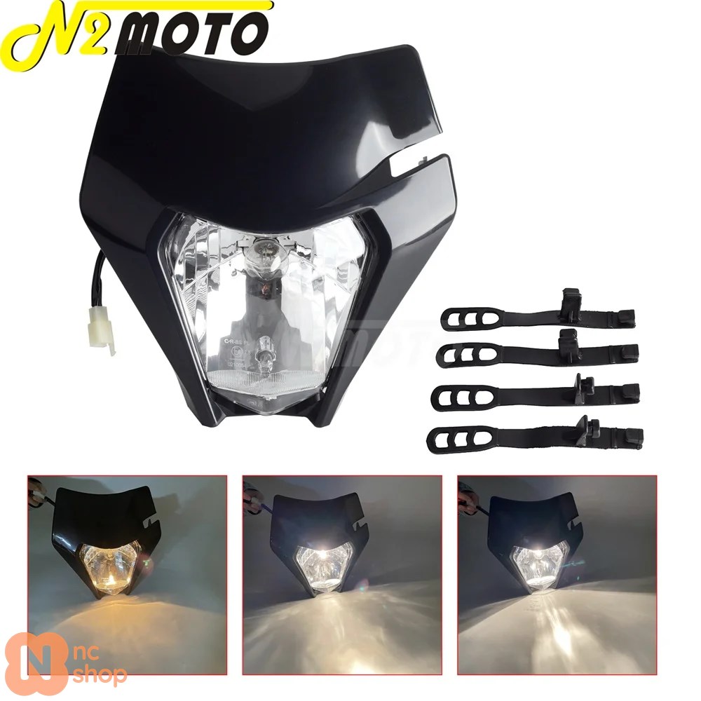 スーパーモトバイク用 LEDヘッドライト ハイビーム/ロービーム