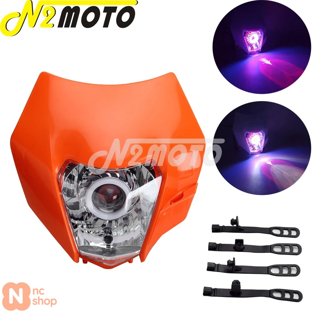KTM ヘッドライト ショートフェンダー モタード ヘッドライト LEDヘッドライトKTM 125-500CC EXC-F / XC XC-F 2