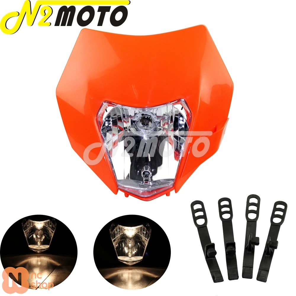 KTM ヘッドライト ショートフェンダー モタード 並行輸入品】 モトクロスLEDヘッドライト E8 KTM用 EXC EXC-F