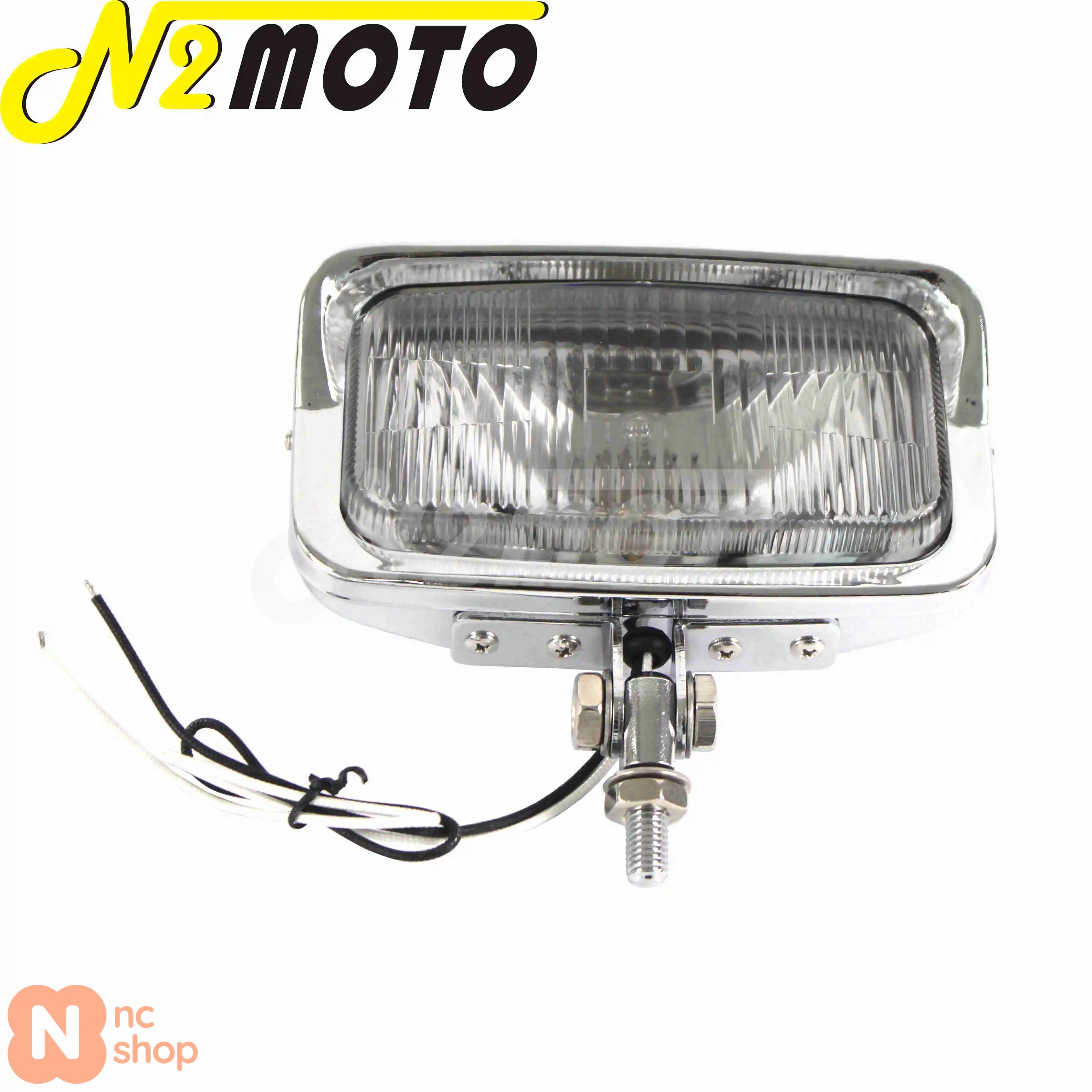 並行輸入品】 汎用ビンテージスタイルバイク用スクエアフロントヘッド