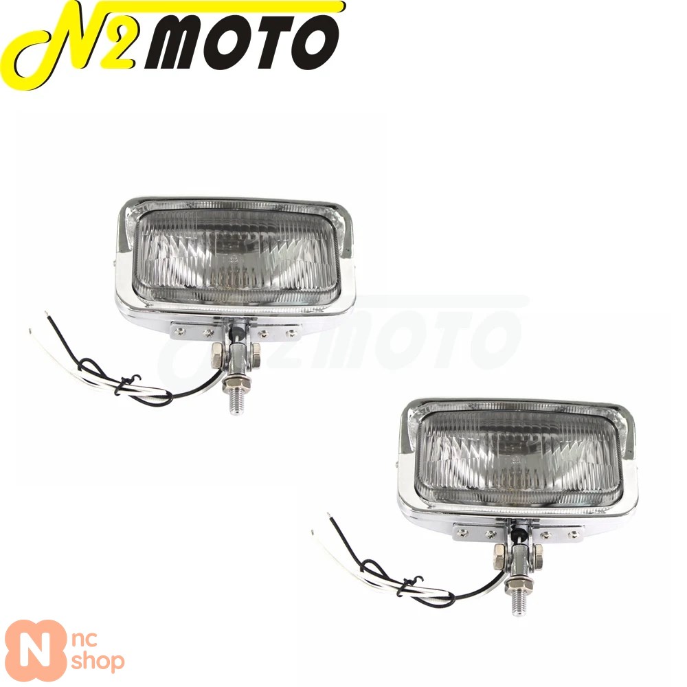 並行輸入品】 汎用ビンテージスタイルバイク用スクエアフロントヘッド