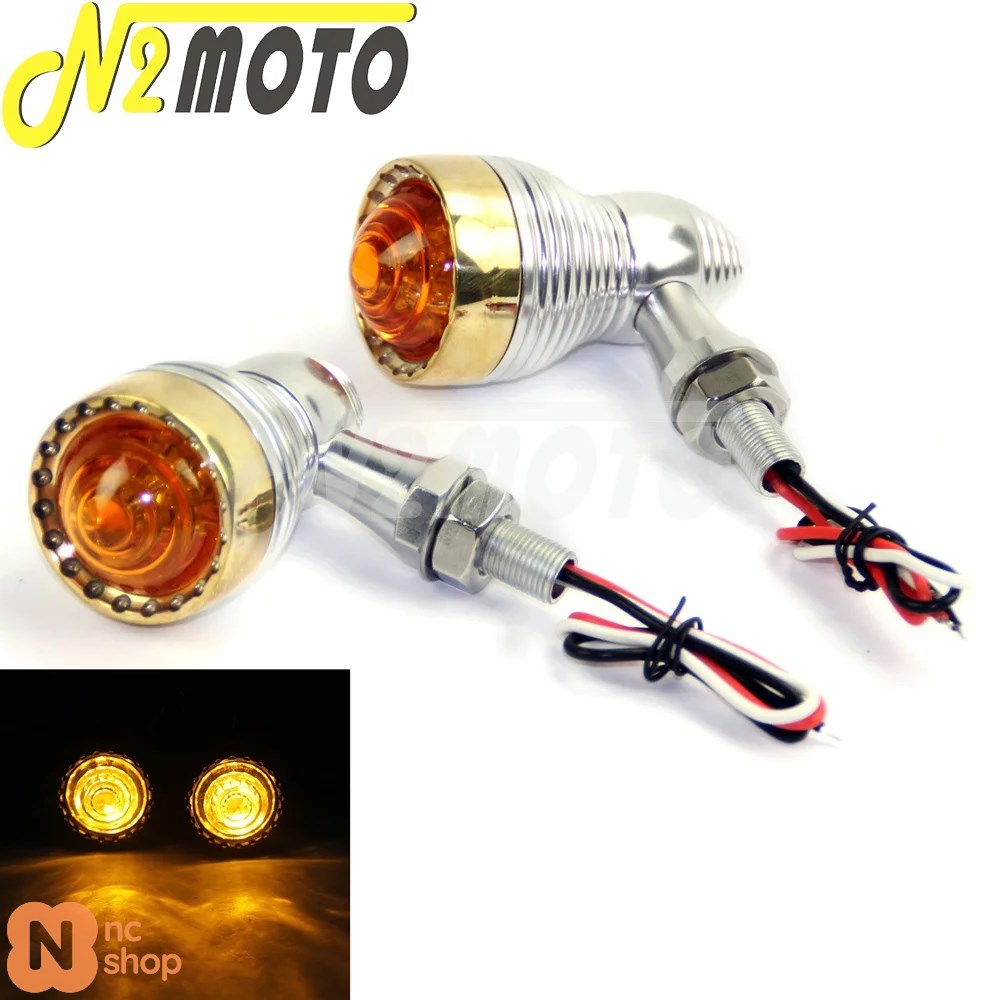 並行輸入品】 フロントリア LED ウィンカーライト バイク オールド