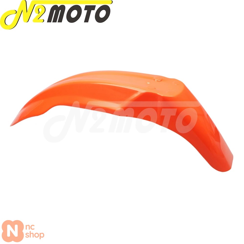 赤丸の右フェンダー バイク用赤色フロントフェンダー モトクロス用マッドガード
