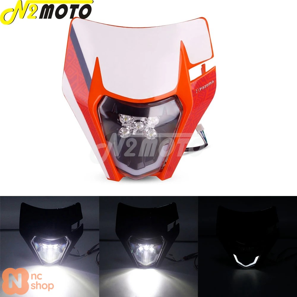「KTM EXC/XC/SX系 150〜530cc LEDヘッドランプ」 For2014+ KTM EXC XCW SMR 150 200 300 350 450 500 690