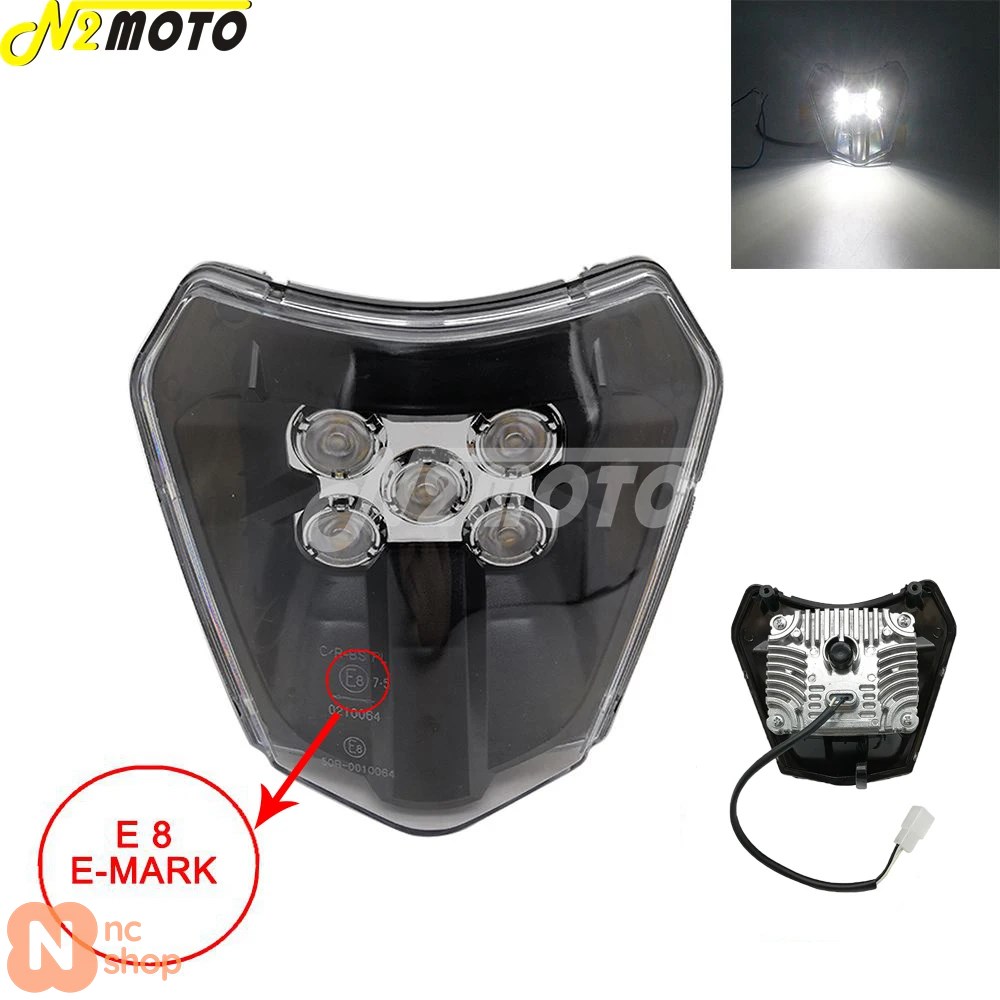 並行輸入品】 モトクロス ダートバイク LED ヘッドライト デュアル