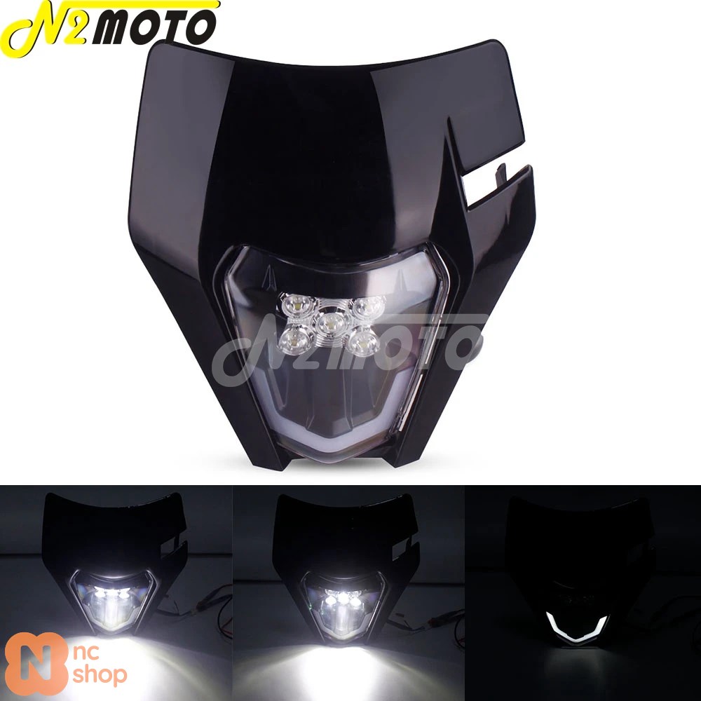 モトクロス ダートバイク LED ヘッドライト デュアルスポーツ用