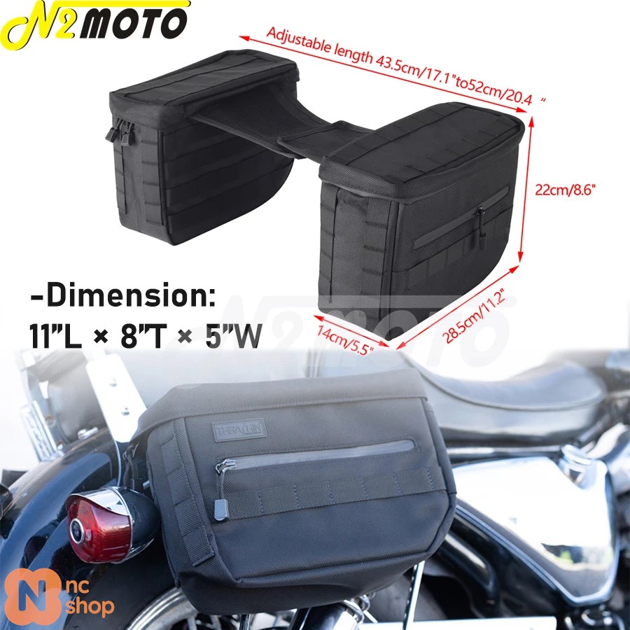 【並行輸入品】 ハーレー用ダイナ スポーツスター XL カスタム クラシック バイク 二輪クラブスタイル エッセンシャルサドルバッグ エスケープバッグ_2