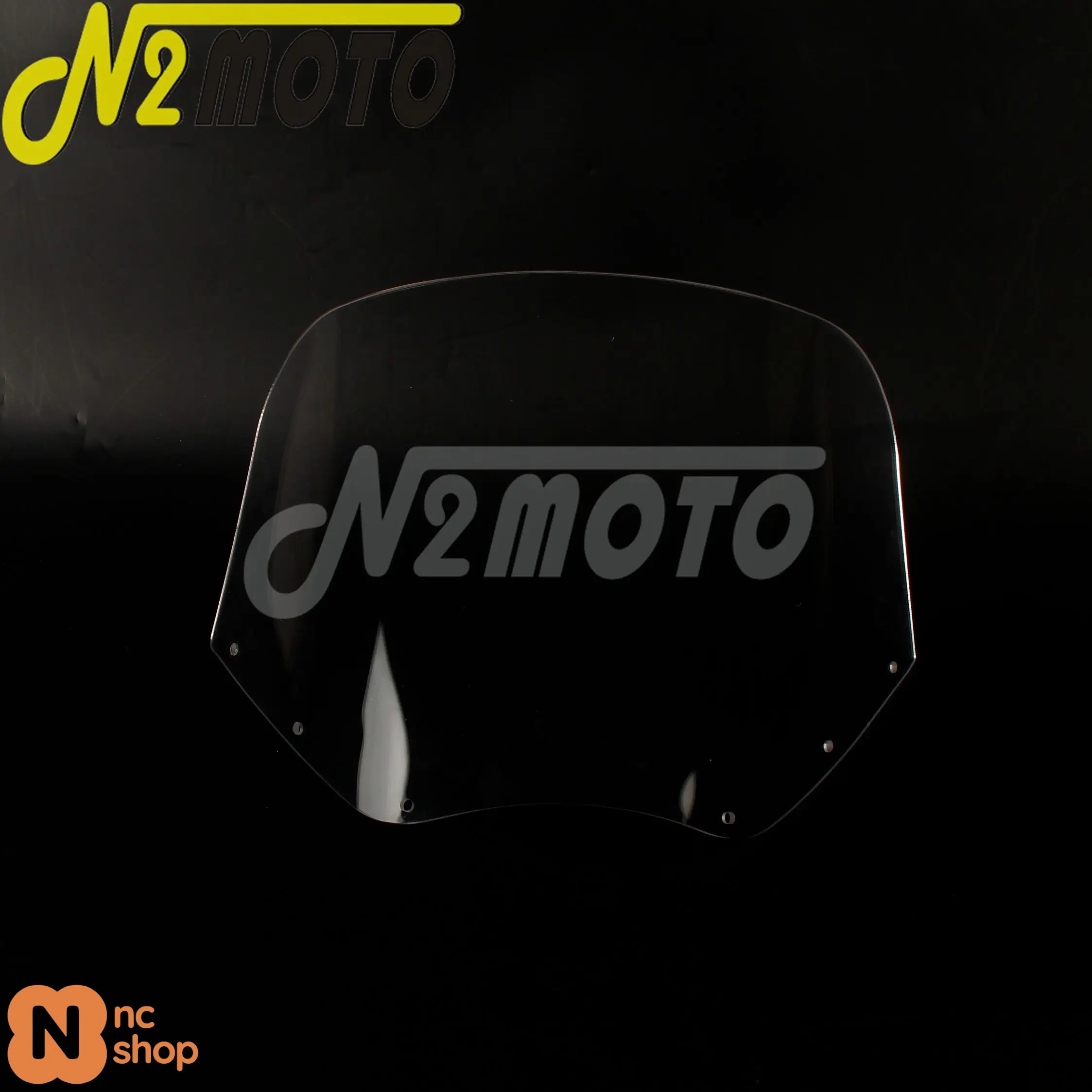 【並行輸入品】 レトロバイク用 5 3/4インチヘッドライトフェアリングウィンドシールドカバー 11インチ/15インチデフレクター ハーレーダビッドソンダイナワイ_1