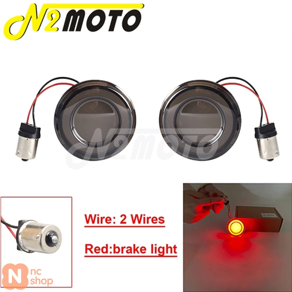 バイク用アンバーLEDウィンカーライト ハーレー用ダイナ