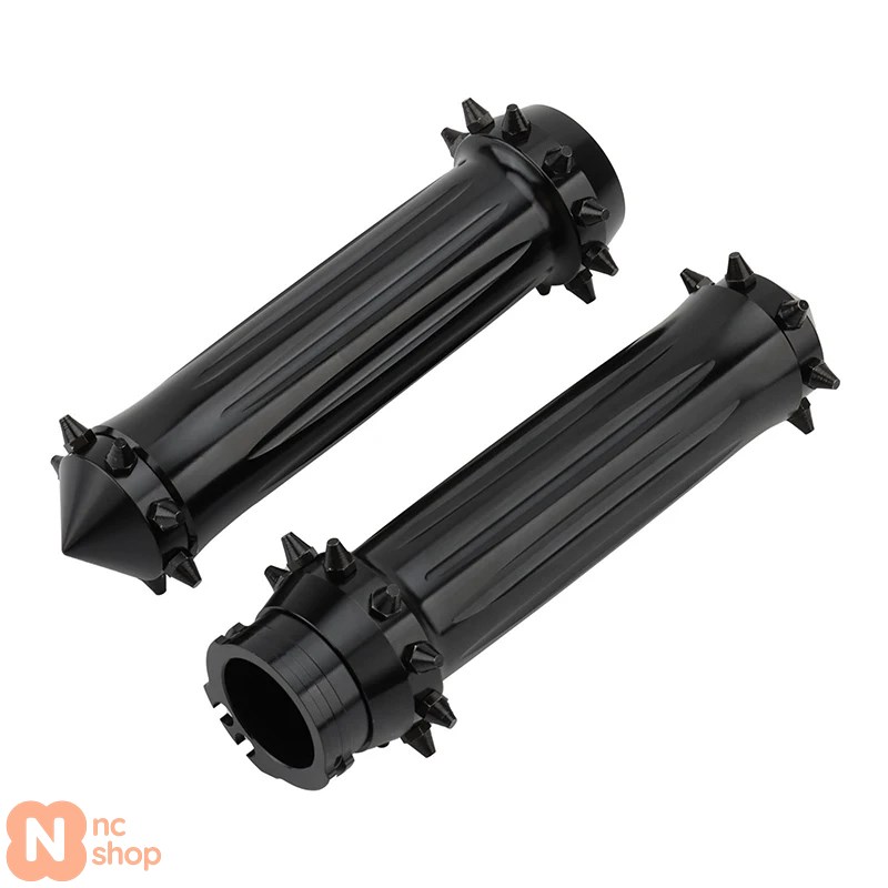 並行輸入品】 25MM 1インチ バイク用ハンドルバーグリップ CNCスパイク