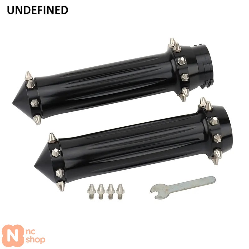 並行輸入品】 25MM 1インチ バイク用ハンドルバーグリップ CNCスパイク