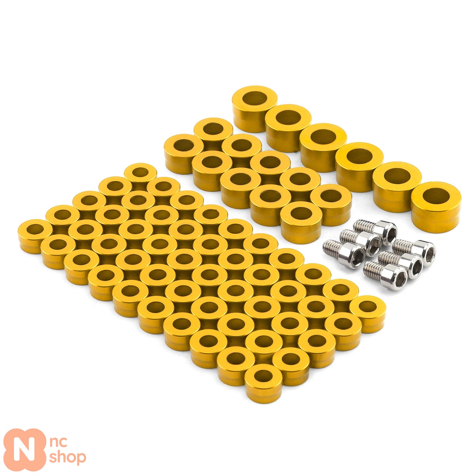 62PCS バイクエンジンボルトキャップカバー ハーレーツーリング