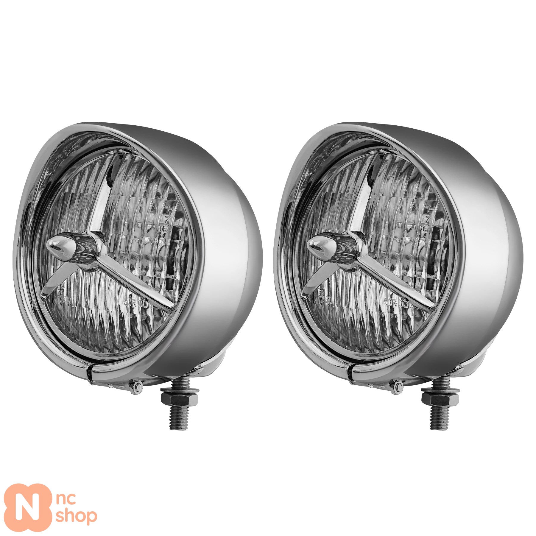 【並行輸入品】 4.5インチLEDクラシックカスタムブリムトリムカバーフォグランプ ハーレー用ルーカスバイク 二輪フォグランプ