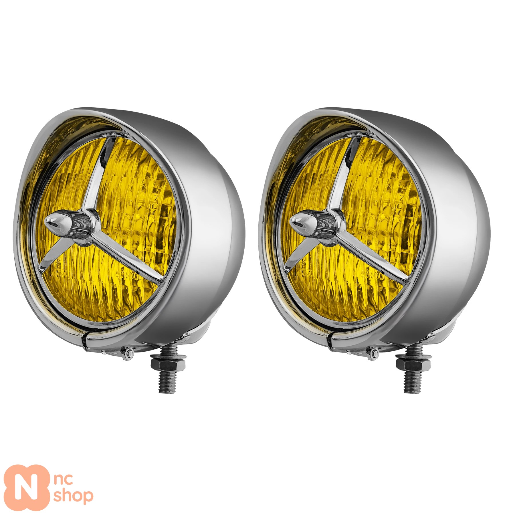 【並行輸入品】 4.5インチLEDクラシックカスタムブリムトリムカバーフォグランプ ハーレー用ルーカスバイク 二輪フォグランプ