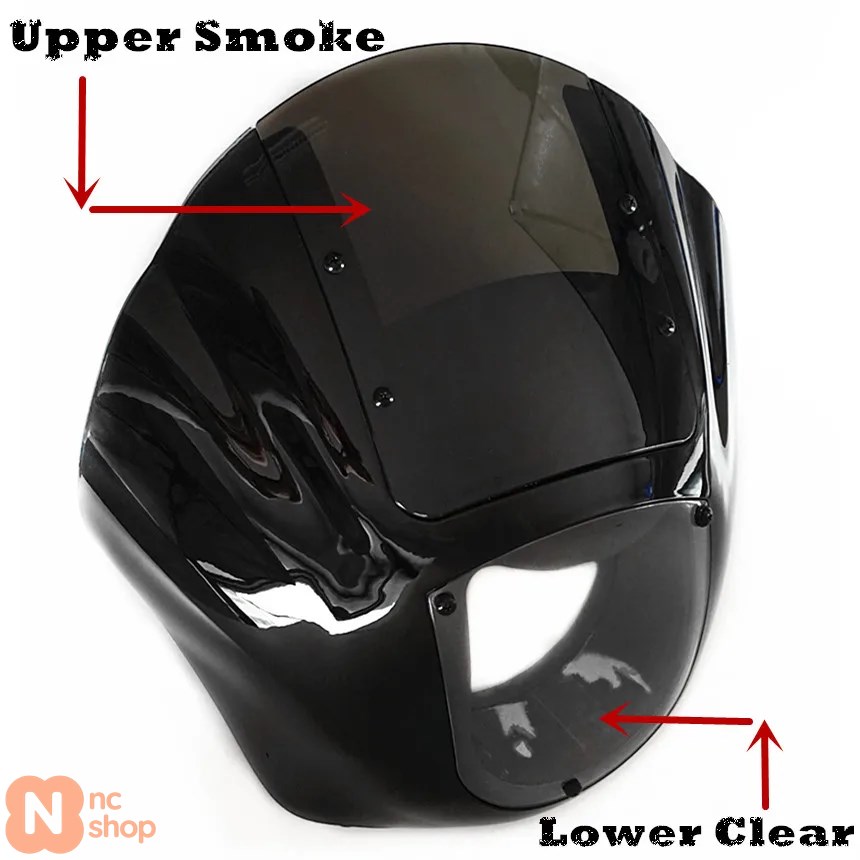 並行輸入品】 ハーレー 86-94 FXR95-05ダイナモデル用クリアPCウィンド