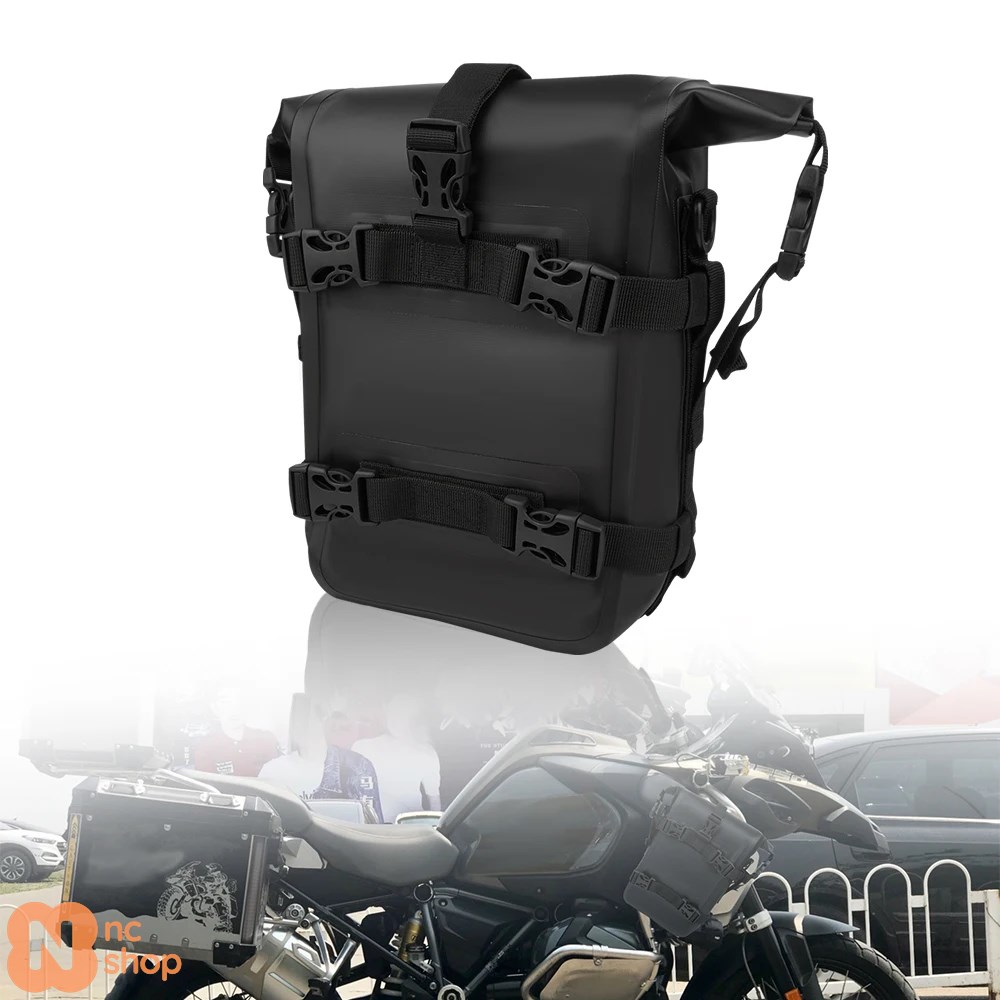 【並行輸入品】 バイクバッグサイドバッグ防水サイドラゲッジバイクツーリングバッグクイックリリースライディングガードバーバッグバイクテールバッグ_1