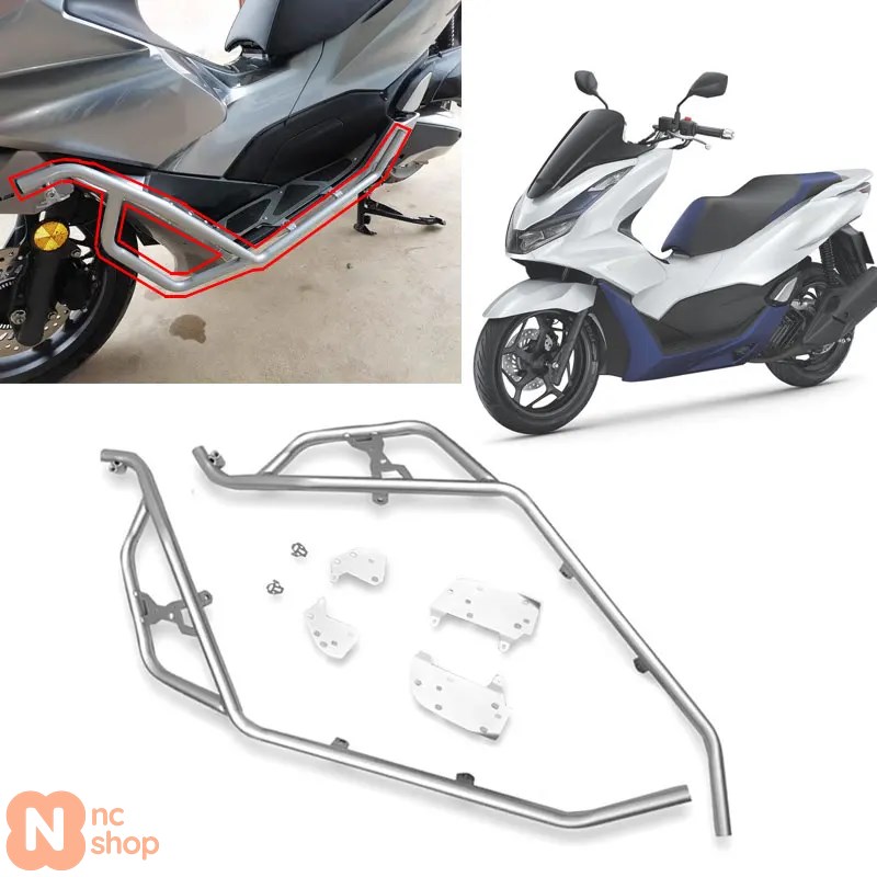 【並行輸入品】 2023年式 新型 PCX 160 150 エンジンガード クラッシュバー バイクフレームプロテクションバンパー ホンダ PCX160 PCX150 アクセサリー_1