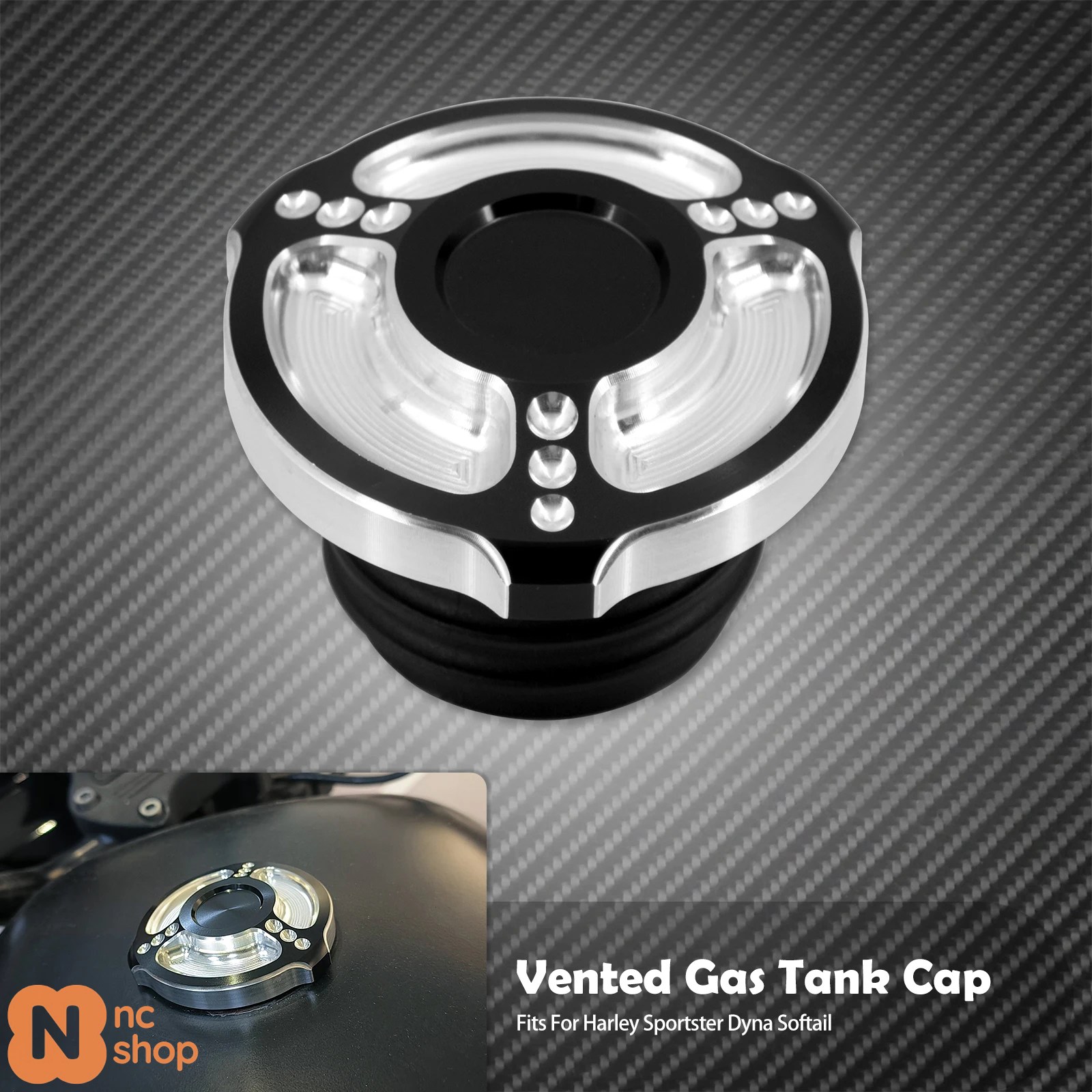 並行輸入品】 ハーレー アルミニウム装飾オイルキャップ燃料ガスタンク