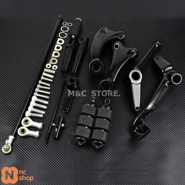 【並行輸入品】 バイク フォワードコントロール キット一式 ペグ レバー＆リンケージ ハーレー スポーツスター 883 1200 XL アイアン カスタム スーパーロー 1_1