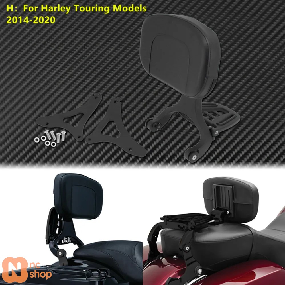 【並行輸入品】 バイク 調整可能 多目的 運転手 ピリオンシート ハーレー ツーリング ELECTRA GLIDE LOW RIDER ソフテイル FLSTC HERITAGEの画像