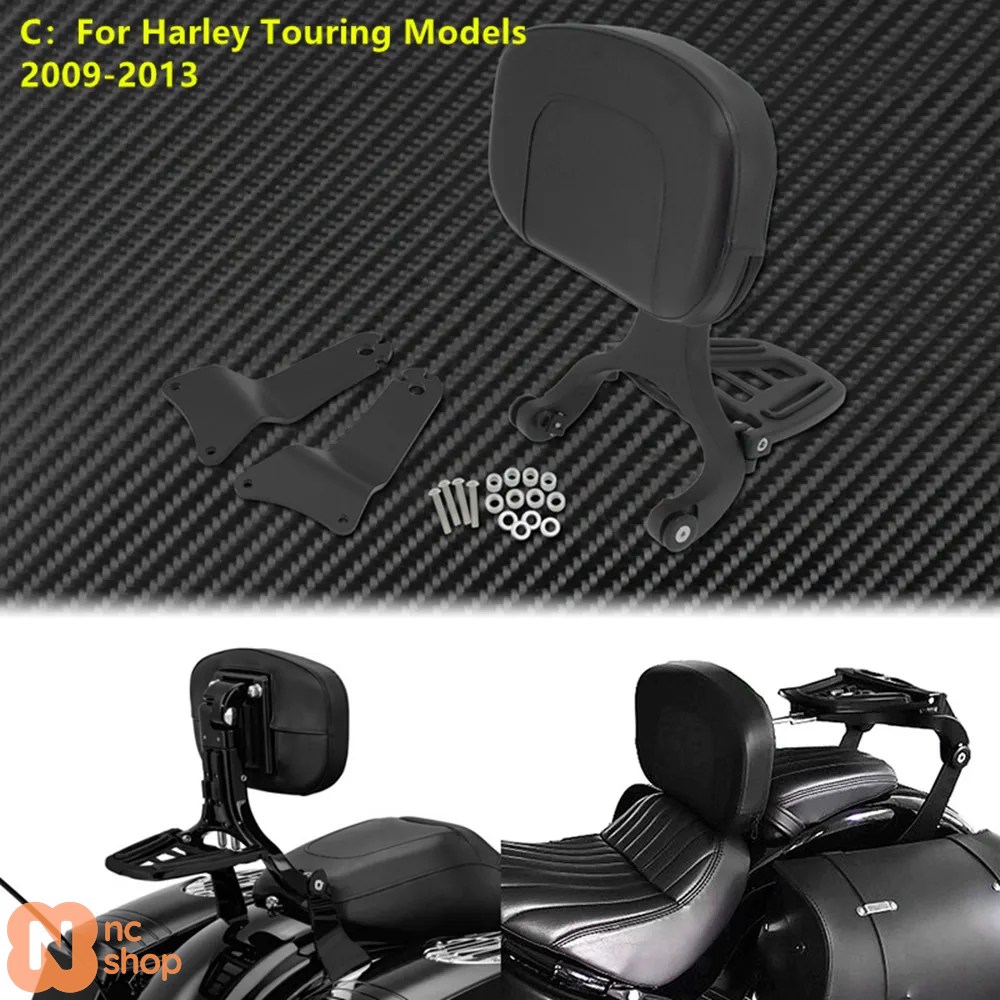 【並行輸入品】 バイク 調整可能 多目的 運転手 ピリオンシート ハーレー ツーリング ELECTRA GLIDE LOW RIDER ソフテイル FLSTC HERITAGEの画像