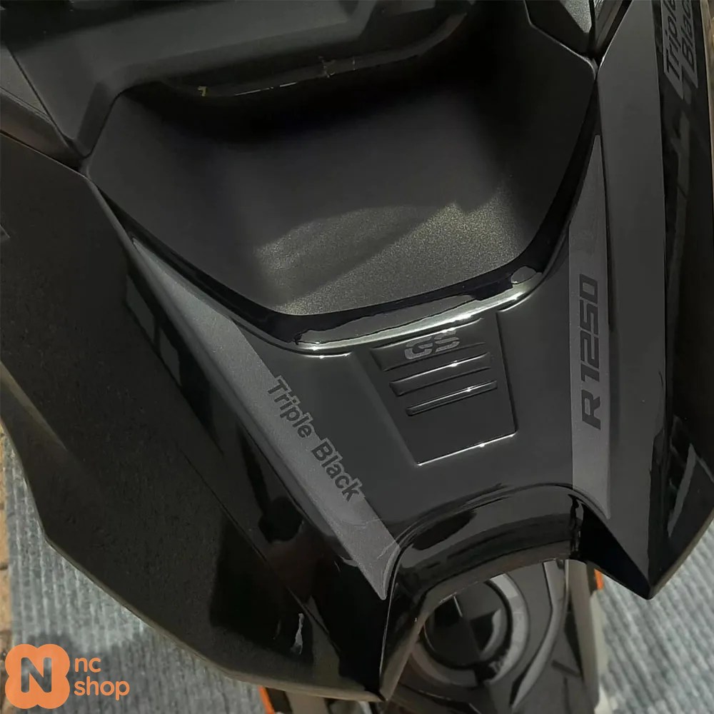 【並行輸入品】 BMW R 1250 GS TRIPLE BLACK 2021年式バイク ステッカーキット 3Dゲルエポキシ樹脂防水スリップオン止めステッカー_8