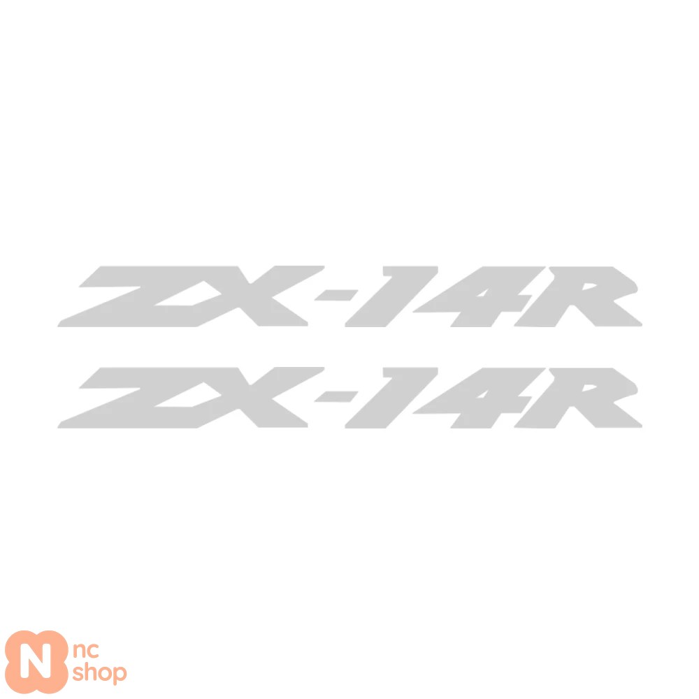 ステッカー　14枚　042908 Ninja ZX-14R チェッカーフラッグ ステッカー 左右セット 金色