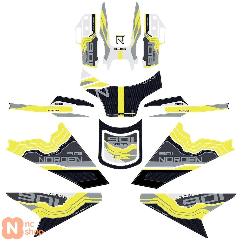 ブランド登録なし - 【並行輸入品】 901 NORDEN タンクパッドステッカー 3Dエポキシ脂ステッカー NORDEN 901 2024用 雨合羽ステッカー 自動二輪車防御すること一揃いの道具