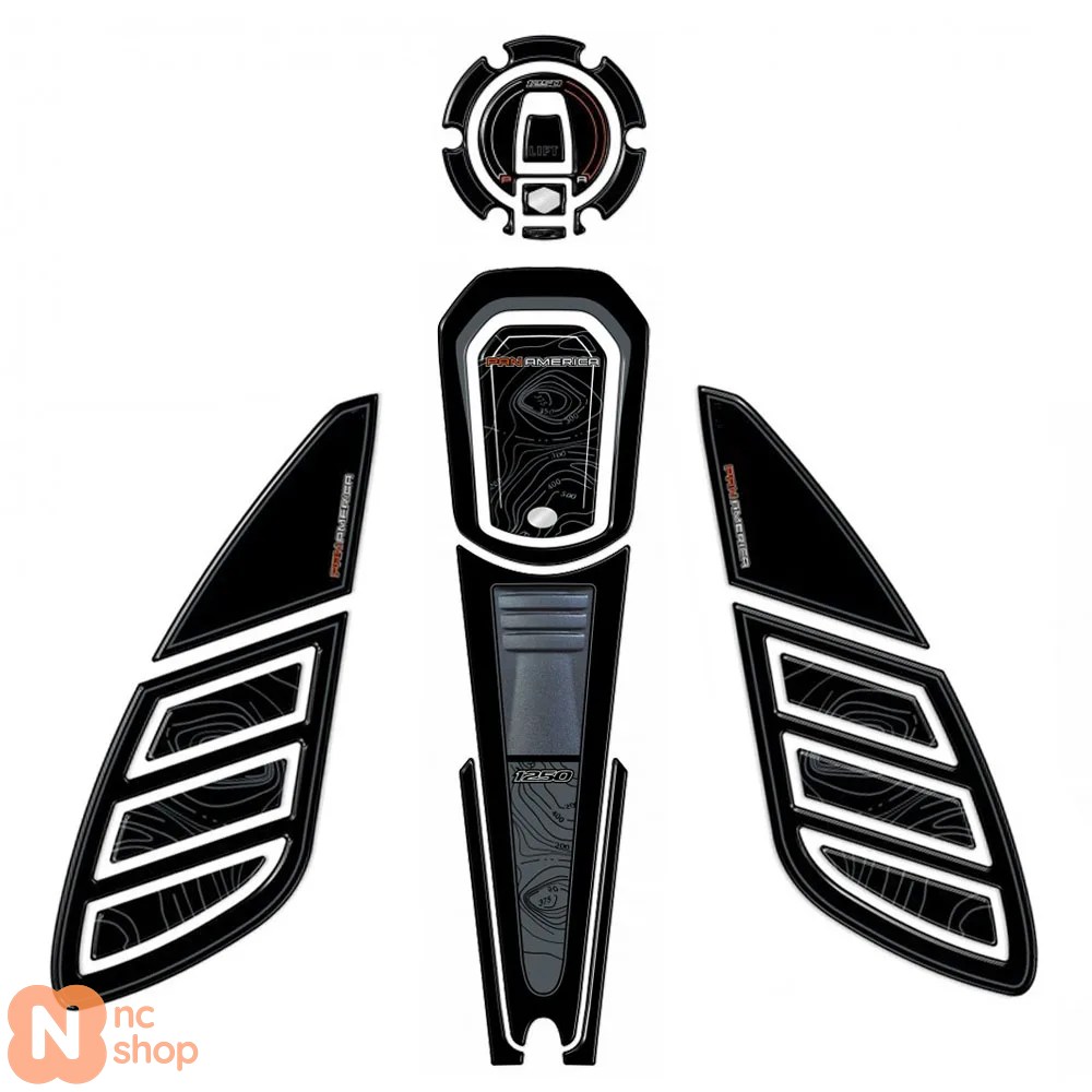 【並行輸入品】 パンアメリカ1250用アクセサリー 3Dゲルエポキシ樹脂ステッカー タンクパッド保護キット ハーレーダビッドソン用 パンアメリカ1250 2020-2023_12