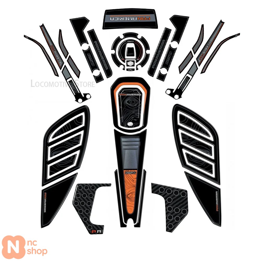 【並行輸入品】 パンアメリカ1250用アクセサリー 3Dゲルエポキシ樹脂ステッカー タンクパッド保護キット ハーレーダビッドソン用 パンアメリカ1250 2020-2023_13