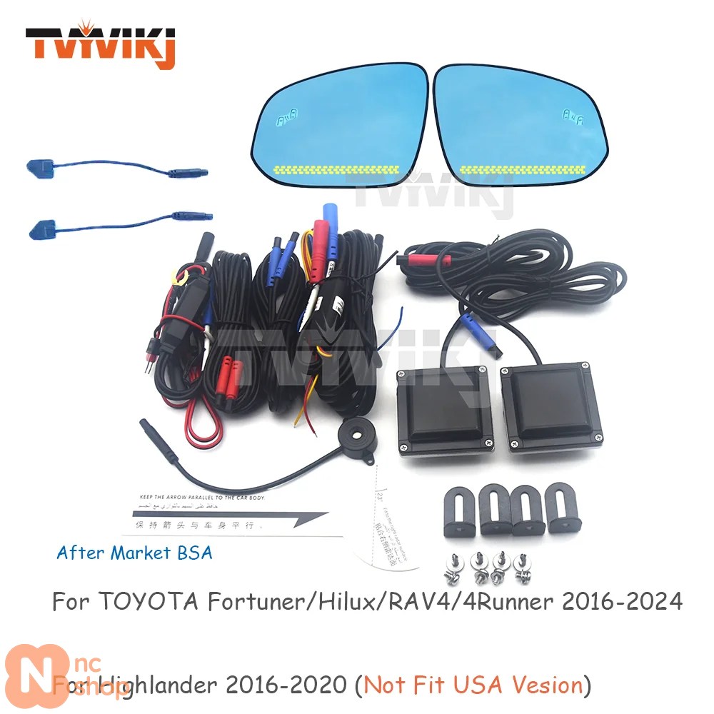 【並行輸入品】 サイドミラー青鏡ガラスレンズ 死角システム LED 2016年〜2024年トヨタ・フォーチュナー ハイラックス RAV4 ハイランダー 4RUNNER_2