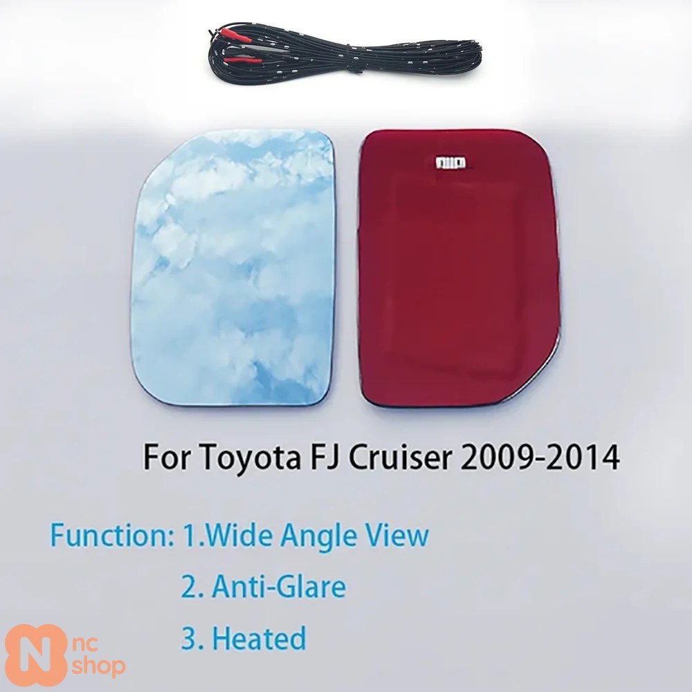 【並行輸入品】 1組2個サイドミラー ブルーガラスレンズ トヨタ FJクルーザー 2009年 2010年 2011年〜2014年 広角ビュー アンチグレア サイドミラー_6
