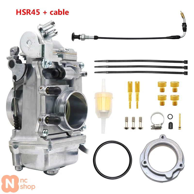 【並行輸入品】 バイク キャブレター HSR TM42 42MM HSR45 45MM HSRフォーティエイト フォーティエイトMM ハーレー EVO 進化型 ジェットポンパーキャブレター_5
