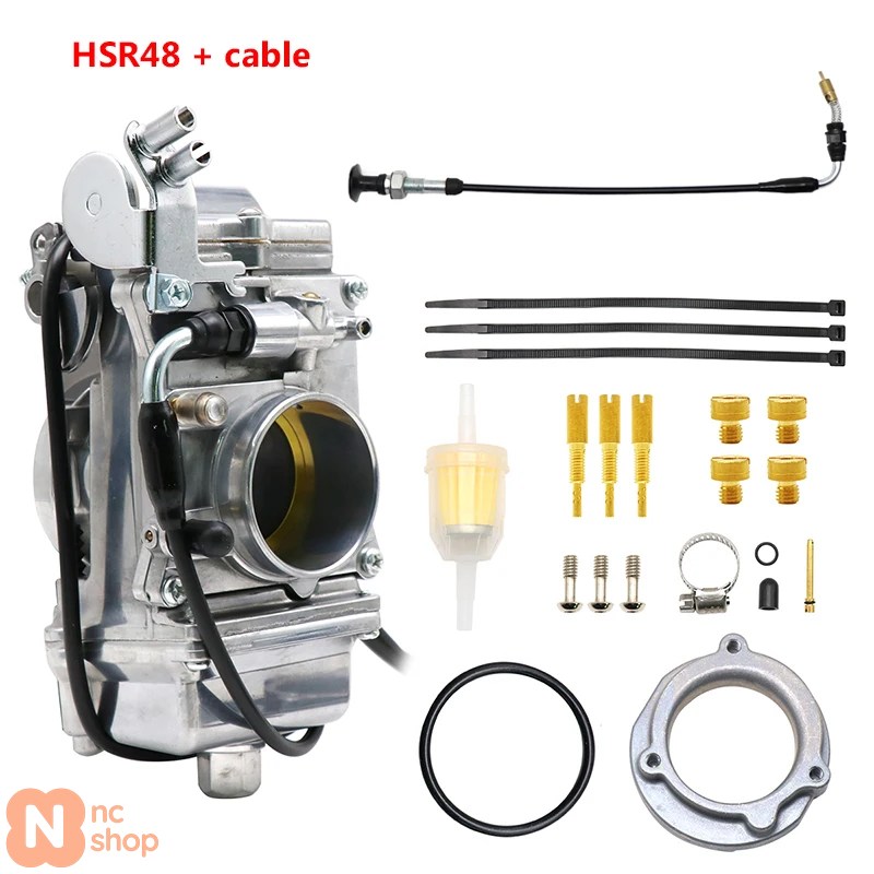 【並行輸入品】 バイク キャブレター HSR TM42 42MM HSR45 45MM HSRフォーティエイト フォーティエイトMM ハーレー EVO 進化型 ジェットポンパーキャブレター_6
