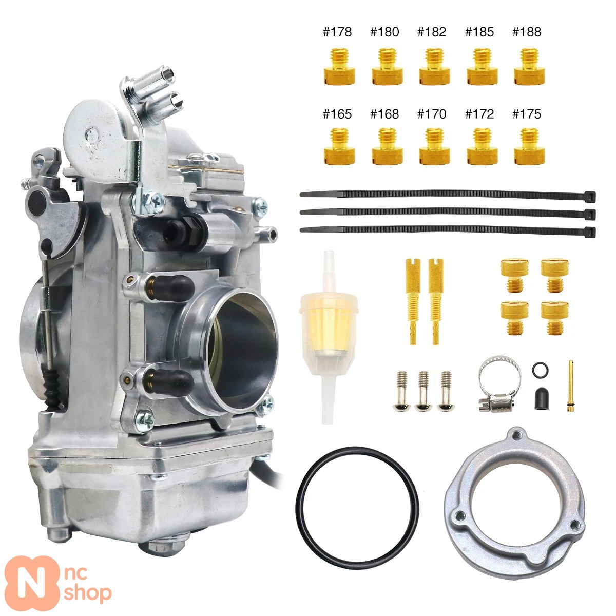 【並行輸入品】 バイク キャブレター HSR TM42 42MM HSR45 45MM HSRフォーティエイト フォーティエイトMM ハーレー EVO 進化型 ジェットポンパーキャブレター_2