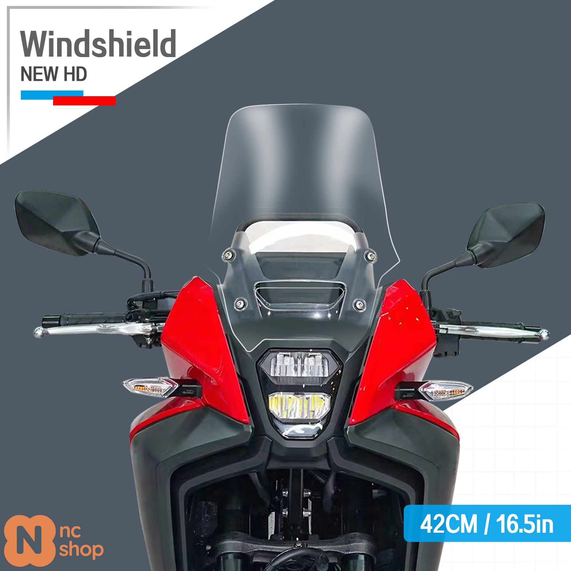 ブランド登録なし - 【並行輸入品】 ホンダ NX500 NX400 NX 500 2023 2024 NX 500 自動二輪車 二輪 NX500 高かい繕う能力のある 広広とした 気流映写幕 気流遮蔽物 気流遮蔽物