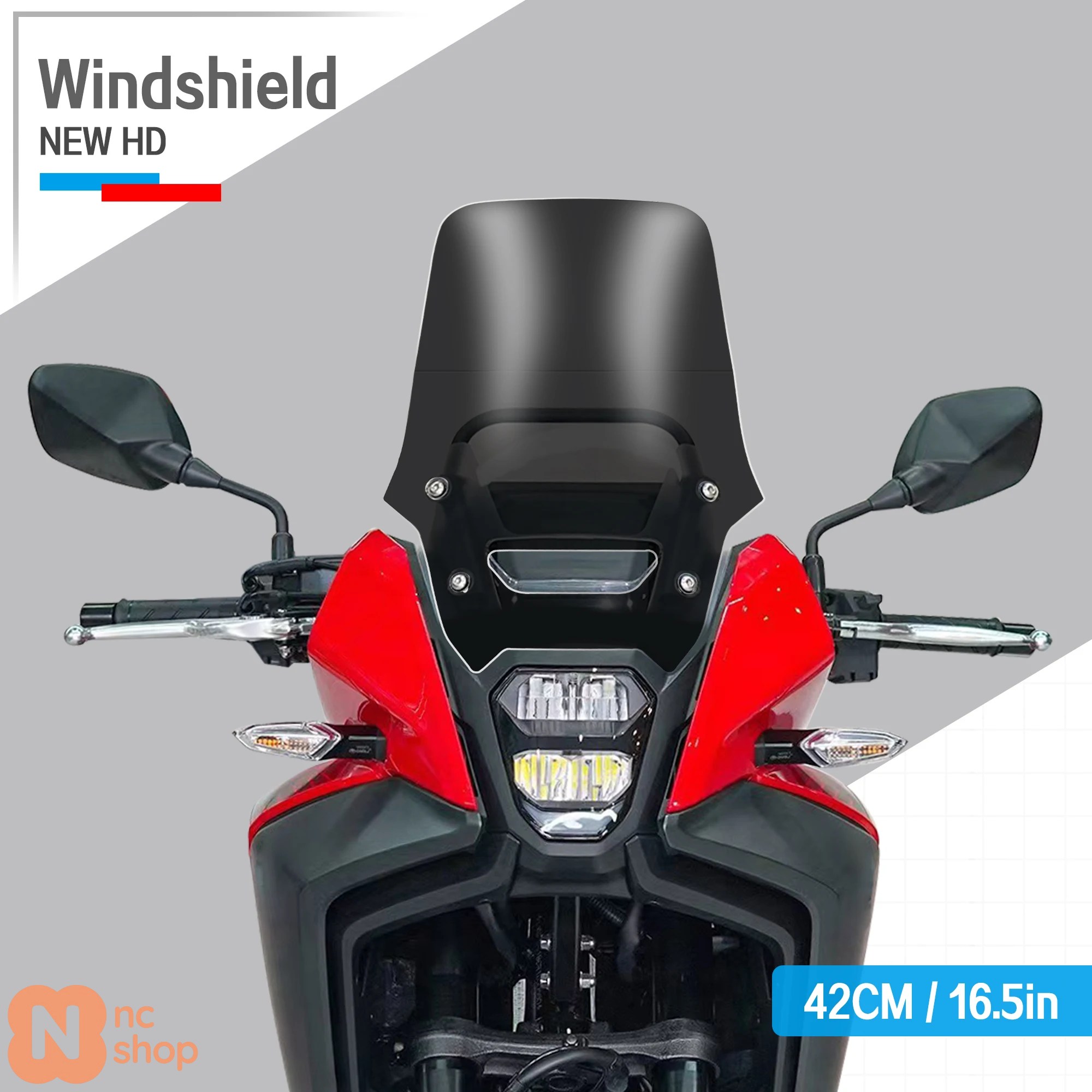 ブランド登録なし - 【並行輸入品】 ホンダ NX500 NX400 NX 500 2023 2024 NX 500 自動二輪車 二輪 NX500 高かい繕う能力のある 広広とした 気流映写幕 気流遮蔽物 気流遮蔽物