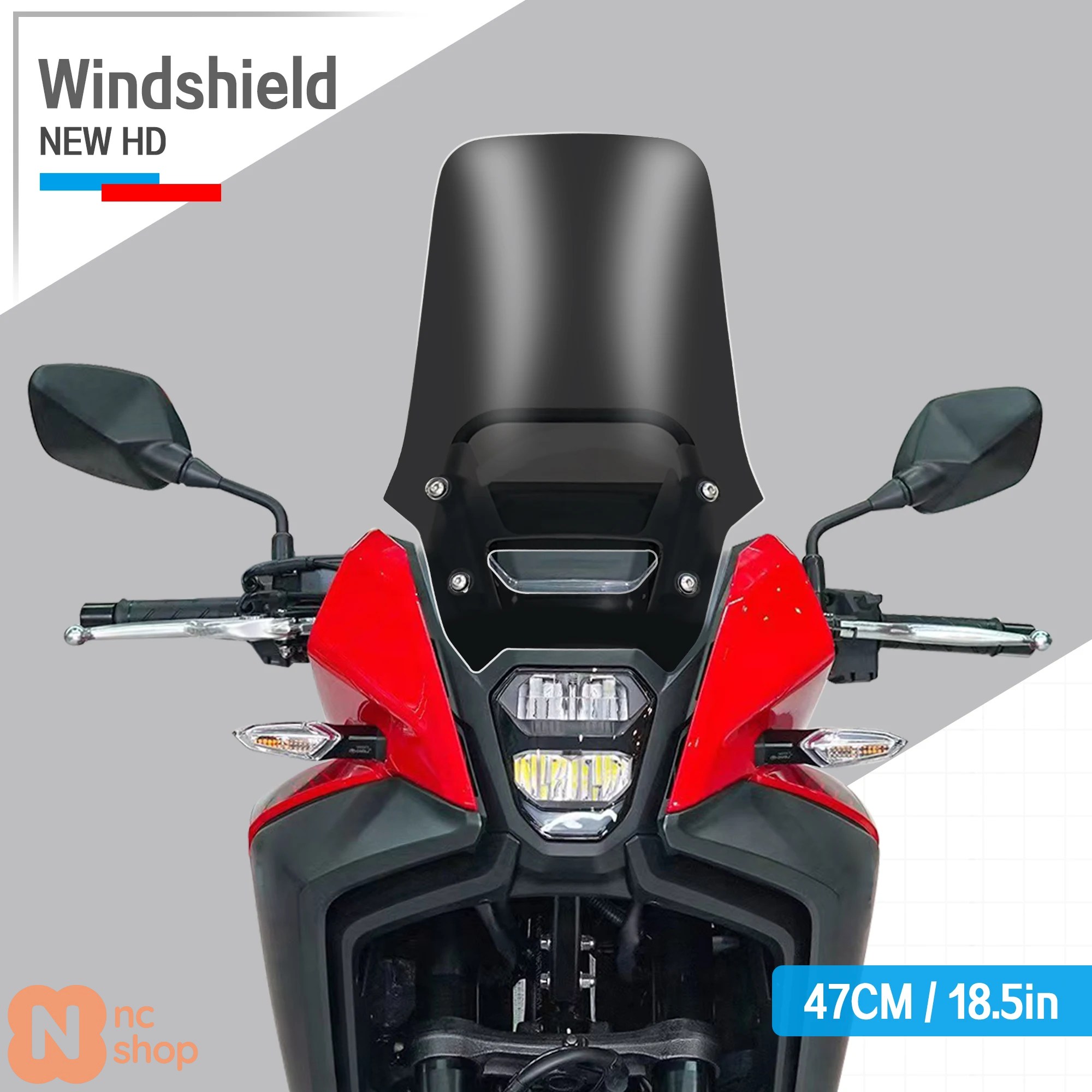 ブランド登録なし - 【並行輸入品】 ホンダ NX500 NX400 NX 500 2023 2024 NX 500 自動二輪車 二輪 NX500 高かい繕う能力のある 広広とした 気流映写幕 気流遮蔽物 気流遮蔽物