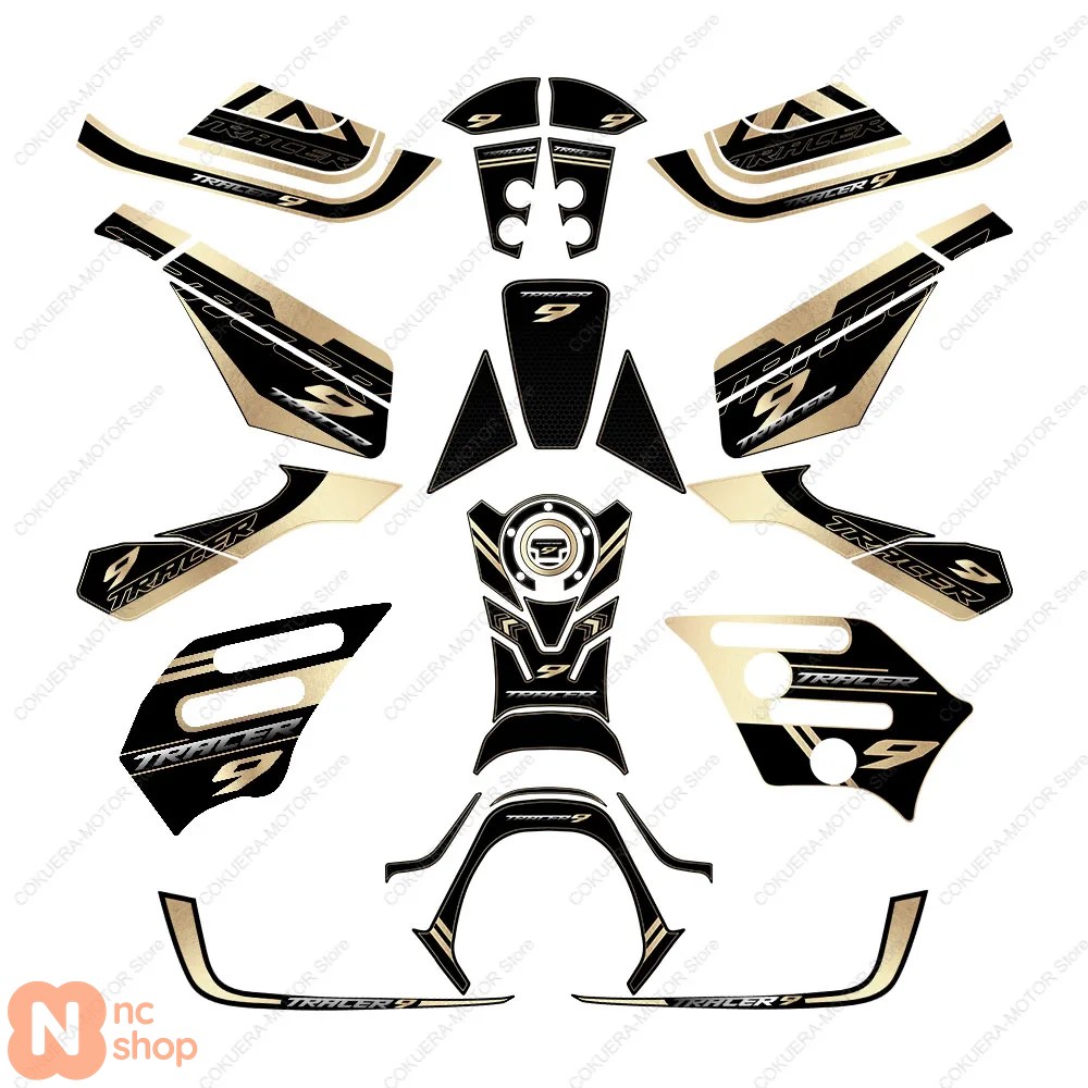 【並行輸入品】 バイク アクセサリー タンクパッド 3Dゲルエポキシレジンステッカーキット ヤマハ トレーサー9 トレーサー9GT 2021-23_11
