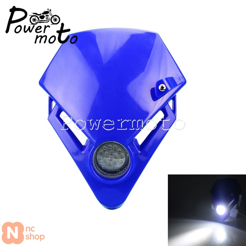 【並行輸入品】モトクロス LEDヘッドライト 汎用 ホンダ ヤマハ デュアルスポーツ ダート ストリートバイク エンドゥーロ スーパーモト ヘッドランプ_1