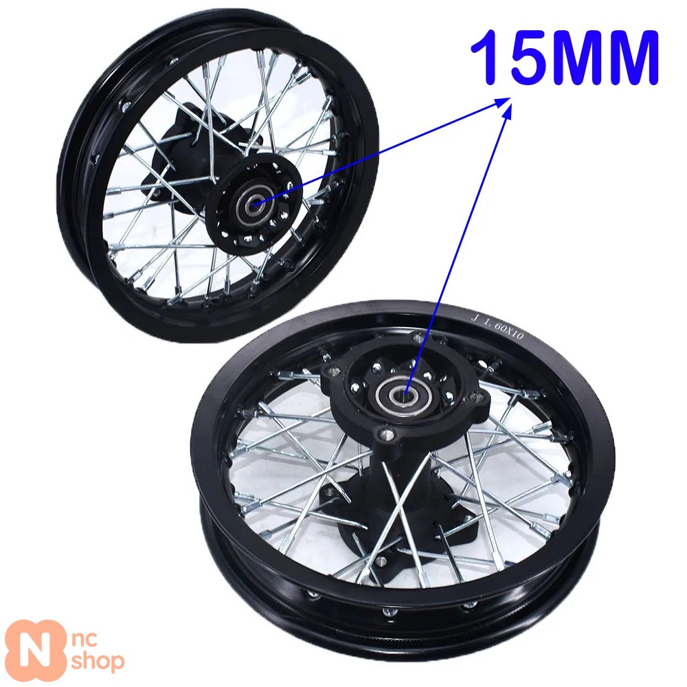 並行輸入品】1.60-10インチ フロント 1.60-10インチ リア リム 合金