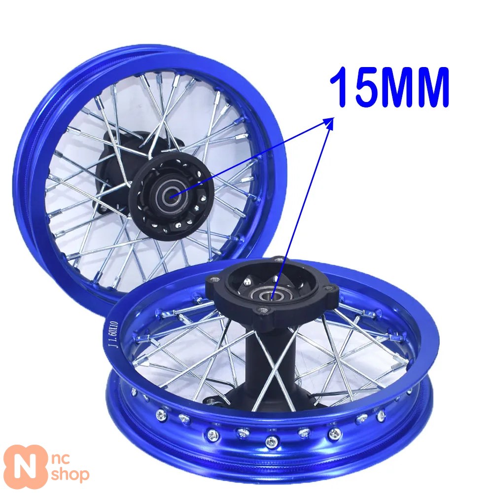 並行輸入品】1.60-10インチ フロント 1.60-10インチ リア リム 合金
