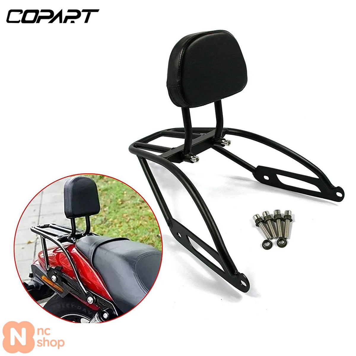 【並行輸入品】ハーレー STREET XG500 XG 500 XG750 XG 750 2014-2021 対応 バイク用シシーバー リアパッセンジャー用 脱着式ラゲッジラック_1