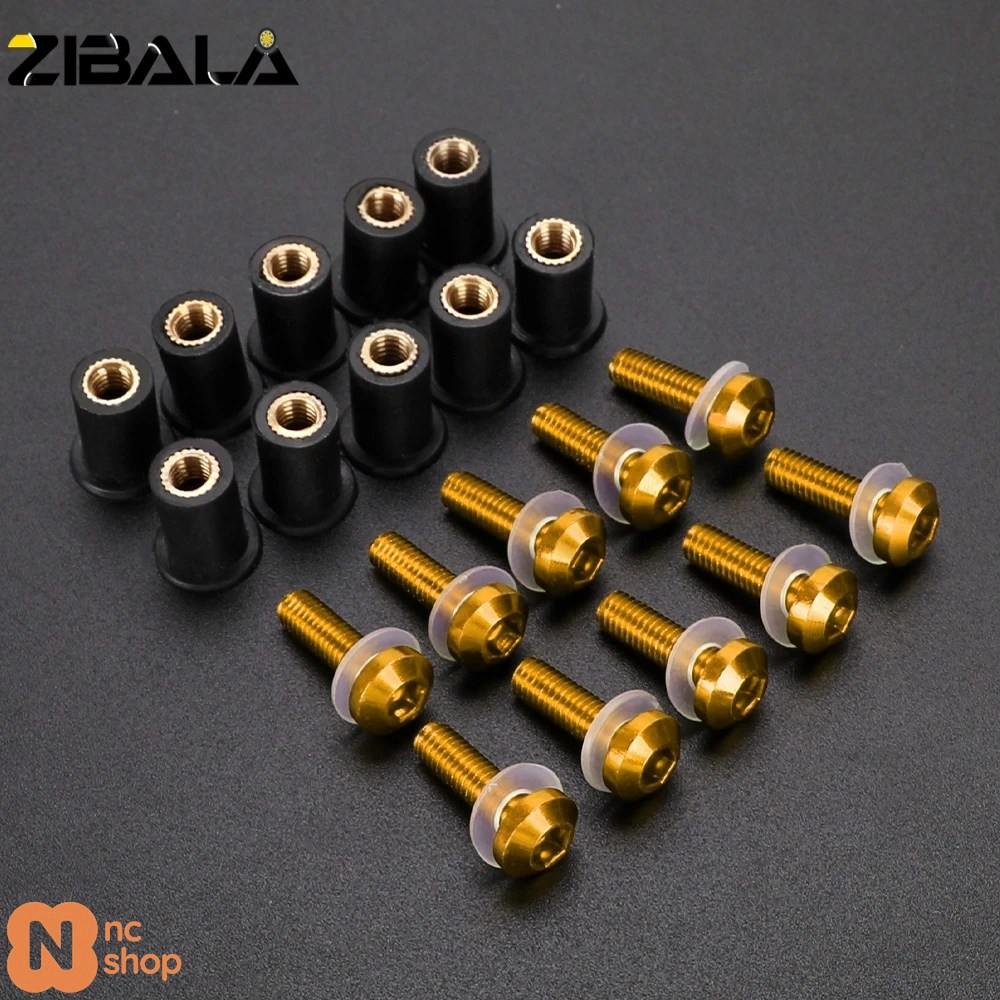 お洋服詰め合わせ 並行輸入品】5MM 10PCS ウィンドスクリーン フェアリング ボルト