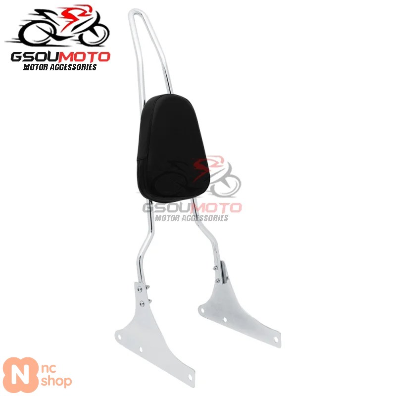 【並行輸入品】バイク用リアパッセンジャーバックレストシシーバー ハーレーソフテイル FLST デラックスヘリテージナイトトレインファットボーイカスタムス_2