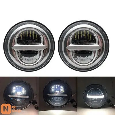 ブランド登録なし - 【並行輸入品】2個ウィンカー 5.75in LED前照灯月暈 トライアンフロケットIII 3＆迅速さトリプル＆表どおりトリプル＆サンダー5 3/4in